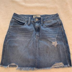 Mudd high rise jean skirt